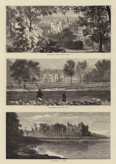 Sir Walter Scott Yüzüncü Yıl (gravür) by English School