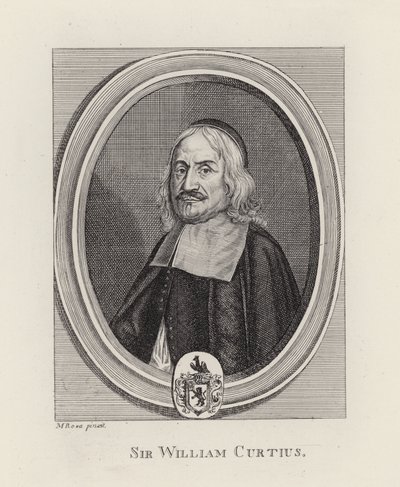 Sir William Curtius (gravür) by English School
