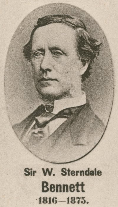 Sir William Sterndale Bennett (gravür) by English School
