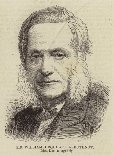 Sir William Urquhart Arbuthnot (gravür) by English School