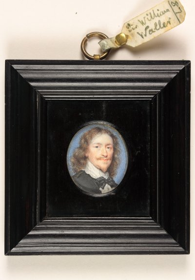 Sir William Waller (parşömen üzerine suluboya) by English School