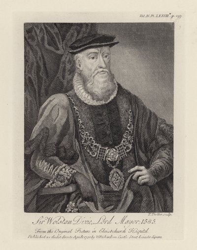 Sir Wolstan Dixie (gravür) by English School