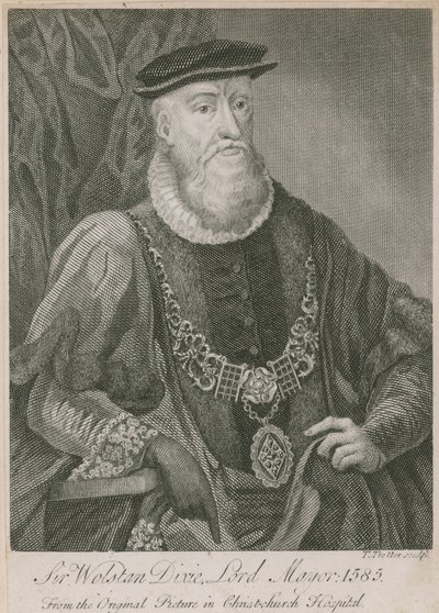 Sir Wolstan Dixie, Londra Belediye Başkanı, 1585 by English School