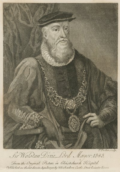 Sir Wolstan Dixie, Londra Belediye Başkanı, 1586 by English School