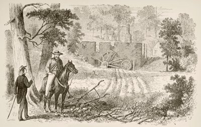 Gaines Değirmeni Muharebesi Alanı (litho) by English School