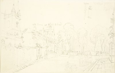 College Green için eskiz (kağıt üzerine kalem) by English School