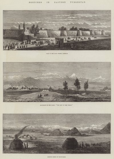 Doğu Türkistan Eskizleri (gravür) by English School