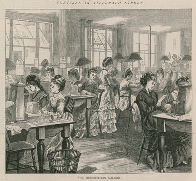 Telgraf caddesindeki eskizler - Metropolitan Galerisi by English School