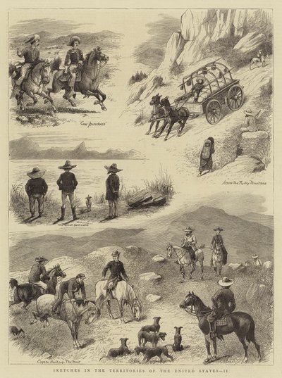 Amerika Birleşik Devletleri Topraklarında Eskizler, II (gravür) by English School