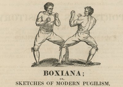 Modern Pugilism Eskizleri by English School