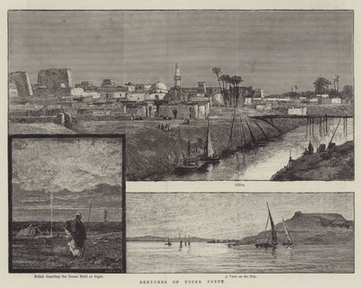 Yukarı Mısır Eskizleri (gravür) by English School
