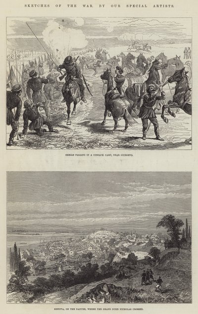 Savaş Eskizleri (gravür) by English School