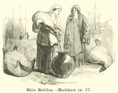 Deri Şişeler, Matta, ix, 17 by English School