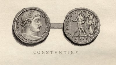 I. Konstantin zamanından Solidus madeni para by English School