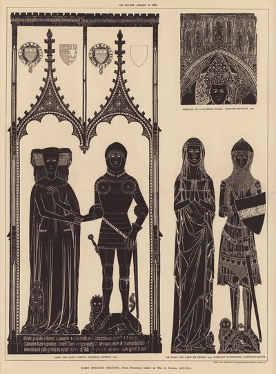 Bazı İngiliz Pirinçleri (gravür) by English School