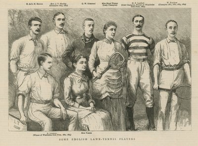 Bazı İngiliz Çim Tenisçileri by English School