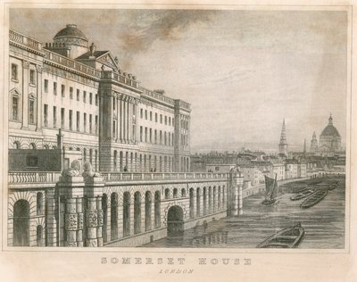 Somerset House, The Strand, Londra by English School