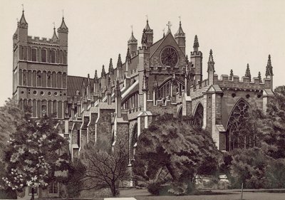 Güney Doğu, Exeter Katedrali (litho) by English School