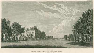 Strawberry Hill'in güney cephesi, Twickenham, Londra by English School