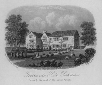 Southwaite Hall, Yorkshire, eskiden Yorke ailesinin oturduğu yer by English School