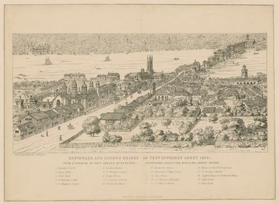 Southwark ve London Bridge 1546