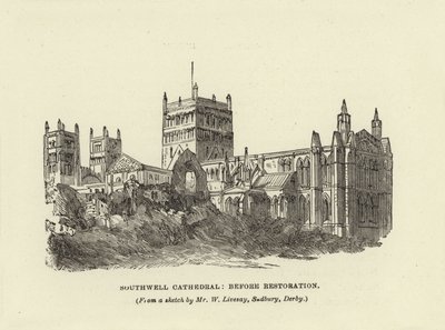 Southwell Katedrali, Restorasyondan Önce by English School