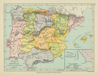 İspanya ve Portekiz (renkli lito) by English School