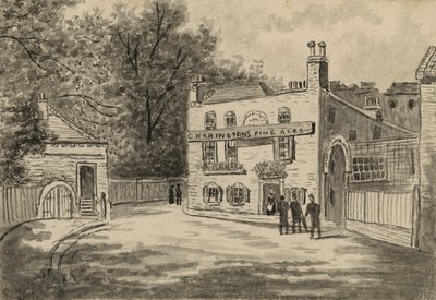 İspanyollar Inn, Hampstead, Londra (kağıt üzerinde wc) by English School
