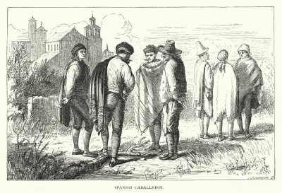 İspanyol Caballeros (gravür) by English School