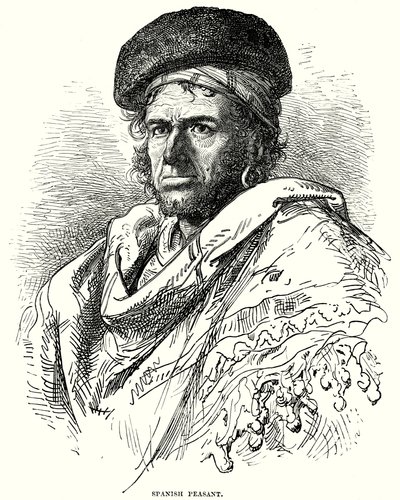 İspanyol Köylü (gravür) by English School
