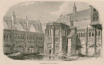 Hoparlörler Cloisters, Westminster Sarayı by English School