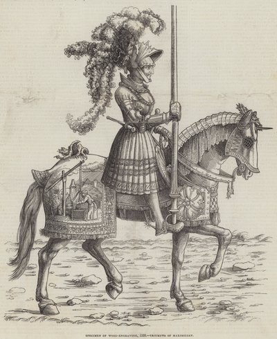 Ahşap Gravür Örneği, 1518, Maximilian'ın Zaferleri by English School