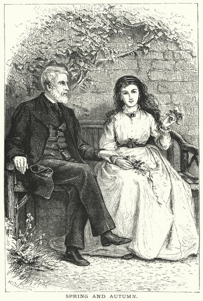 İlkbahar ve Sonbahar (gravür) by English School