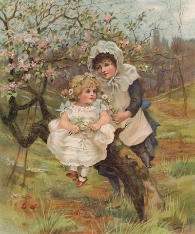 Mayıs ayında bahar çiçekleri (chromolitho) by English School