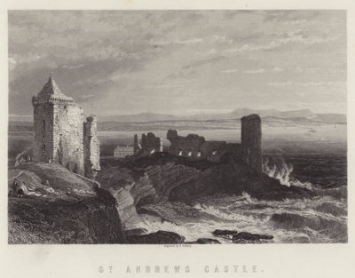 St Andrews Kalesi (gravür) by English School