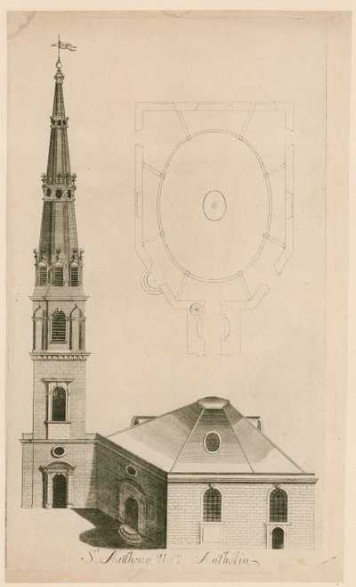 St Antholin, Londra by English School