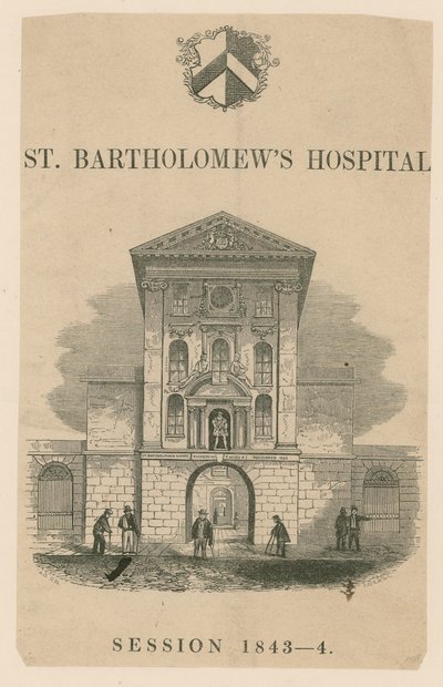 Aziz Bartholomews Hastanesi, Smithfield. by English School