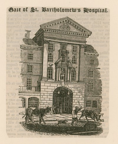 Aziz Bartholomews Hastanesi, Smithfield. by English School