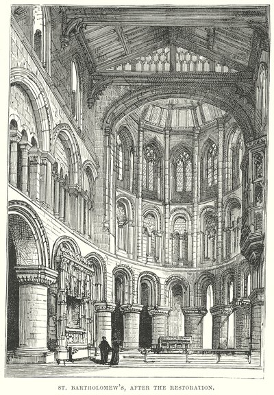 Restorasyon sonrası St Bartholomew