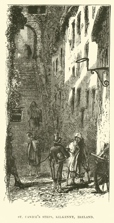 St Canices Merdivenleri, Kilkenny, İrlanda by English School