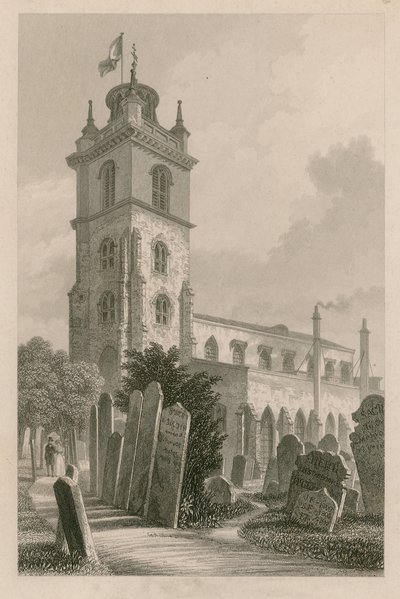St Giles, Cripplegate, Londra by English School