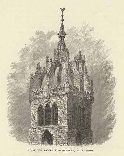 St Giles Kulesi ve Çan Kulesi, Edinburgh by English School