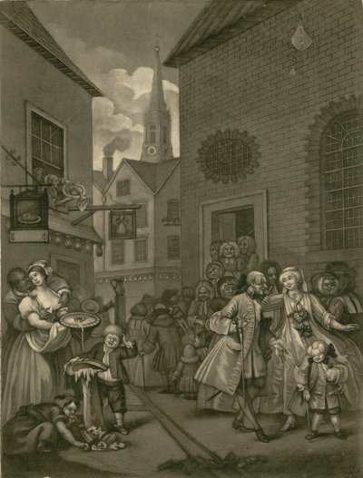 St Giles Fields, Londra by English School