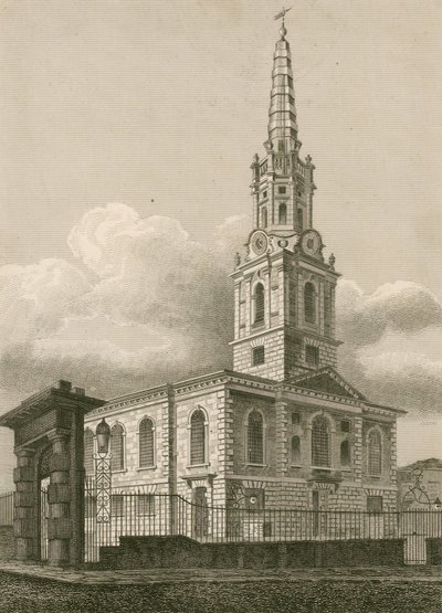 St Giles Fields, Londra by English School