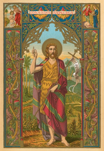 Aziz John the Baptist by English School