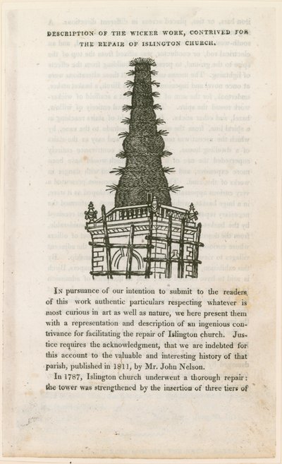 St Marys Kilisesi, Islington (eski kilise), Hasır iş iskelesi by English School