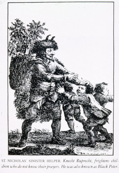 Aziz Nicholas Uğursuz Yardımcı: Knecht Ruprecht, 1784 by English School