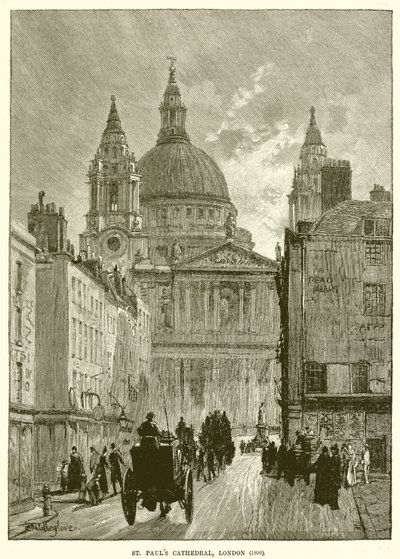St. Paul Katedrali, Londra (1890) by English School