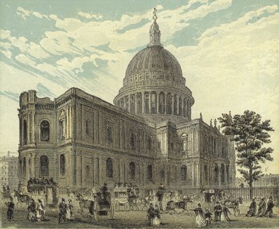 St Pauls Katedrali, Kuzey Doğu Görünümü by English School