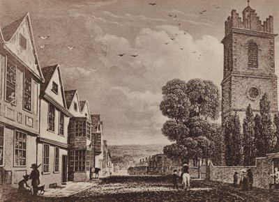 Aziz Petrus Kilisesi ve North Hill Colchester (lito) by English School